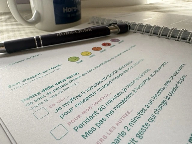 Le guide de déconnexion Hors-ligne gros plan sur une journée type